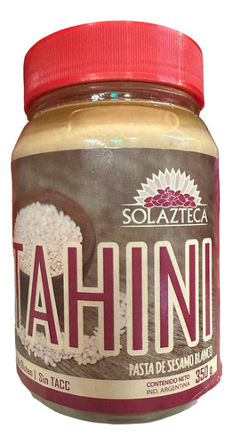 Tahina Pasta De Sesamo Blanco 350gr Sin Tacc Sol Azteca - Fw