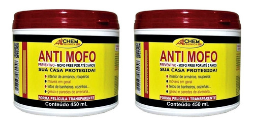 Anti Mofo Preventivo 450ml Com 2 Unidades Allchem