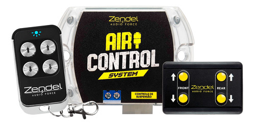 Controle Suspensão Ar Zendel 12v 4 Teclas + Controle Manual