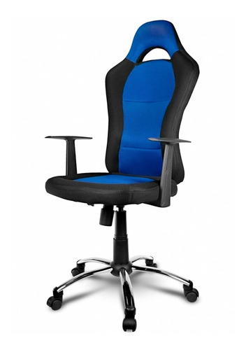 Silla Gamer Xtech Negra/azul Drakon Reclinable Y Ajustable