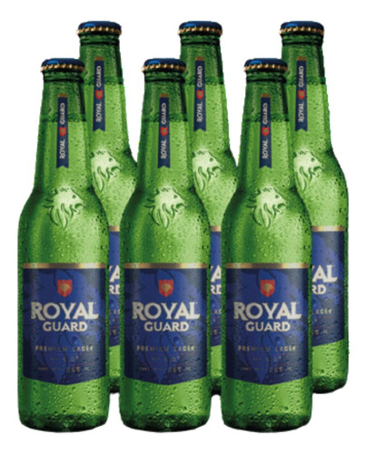 Pack 6 Cervezas Royal Guard Botellin 355cc