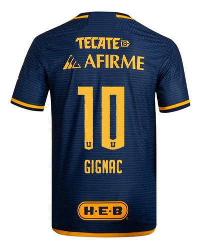 Jersey Gignac #10 Visita Talla L Jugador 2023/2024