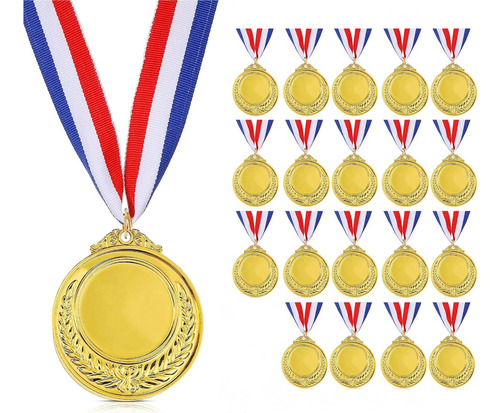 20 Medallas Deportiva Metálica C/cinta