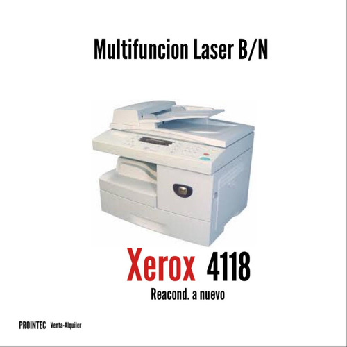 Multifuncion Laser Xerox 4118 B/n Sin Fusor