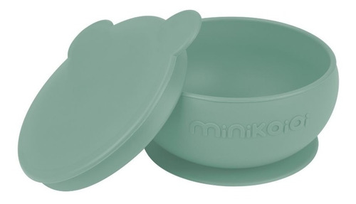 Minikoioi Bowly River Green Bowl Con Tapa Silicona Premium