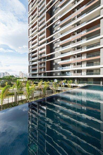 Imagem 1 de 30 de Apartamento Para Venda 131 M² - 3 Suítes - 2 Vagas - Mobiliado - Melhor Produto Do Brooklin - Sp - Ap0022