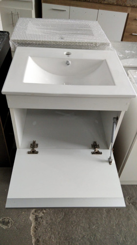 Imagen 4 de 6 de Mueble Aereo Mdf Armado Y Bacha De Loza 61cm Acra