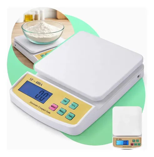 Balança Digital de Cozinha 10kg Davely Alta Precisão com Visor LC...