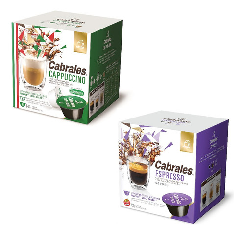 2x Cajas Cafe Capsulas Cabrales Dolce Gusto A Eleccion