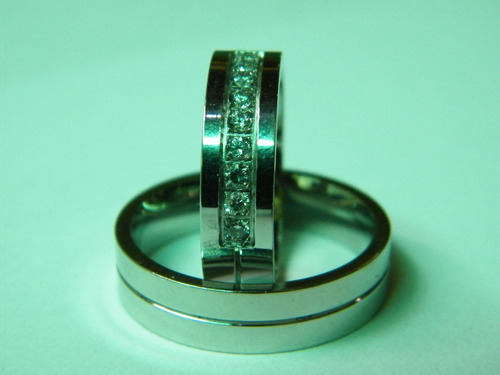 Anillo Elegante De Acero - Compromisos , Matrimonio