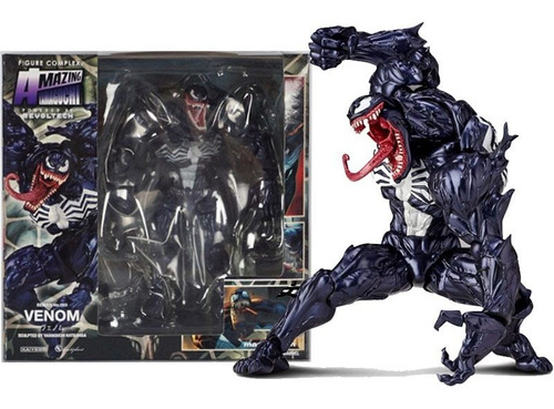 Figura Venom Yamaguchi Revoltech Marvel Spiderman De 18 Cm