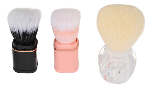 Juego De Brochas De Maquillaje, 3 Piezas, Portátiles, Pequeñ
