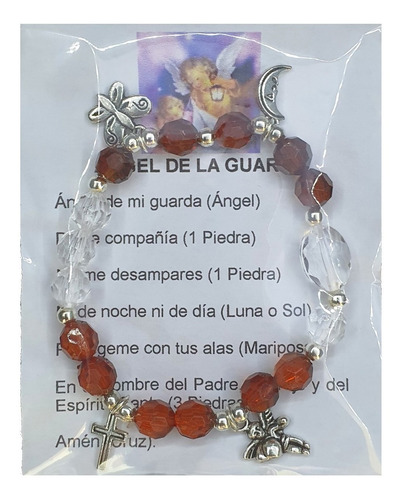 Pack 50 Pulsera Del Ángel De La Guarda Adulto, Hecha A Mano