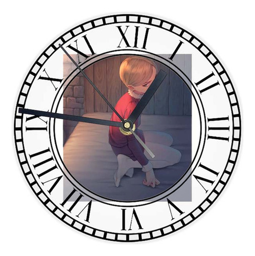 Reloj Redondo Madera Brillante Ousama Ranking Mod 24