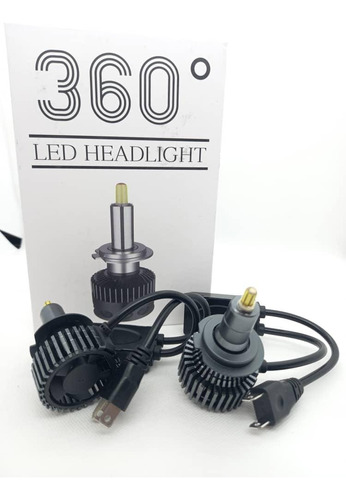 Par Ampolletas Turboled H7 Led Headlight 360 Grados 25.000lm