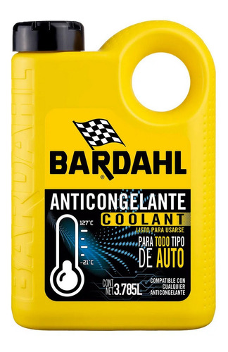 Anticongelante Refrigerante Bardahl Coolant De 3.78lts