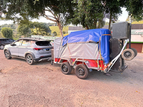 Carreta Trucada Fazendinha Com Lona Fechada, Uso Diverso