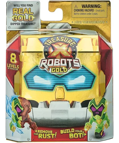 Treasure X Robots Gold - Mini Robots Coleccionables 16 Figur