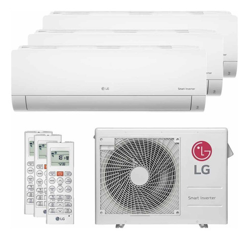 Ar Condicionado Tri Split LG Inverter 21000btus Qf 220v