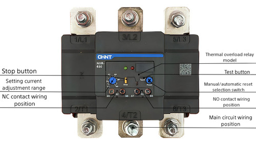 Relevador Sobrecarga Chint Nxr-630 Termico De 125-250 Amper