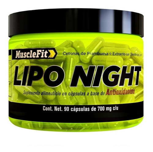 Musclefit Lipo Night Termogenico Nocturno 90 Caps Sabor Sin Sabor