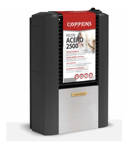 Coppens Peltre II 2500 kcal/h grafito 60.5cm