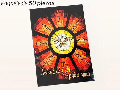 Novena - Espíritu Santo ,paquete 50 Piezas Libro