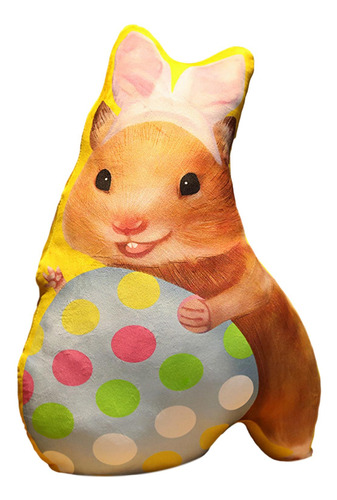 Almohada De Conejito De Pascua, Almohadas Colorido 45cm