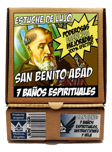 Estuche De Baño (exorcizado) San Benito Abad