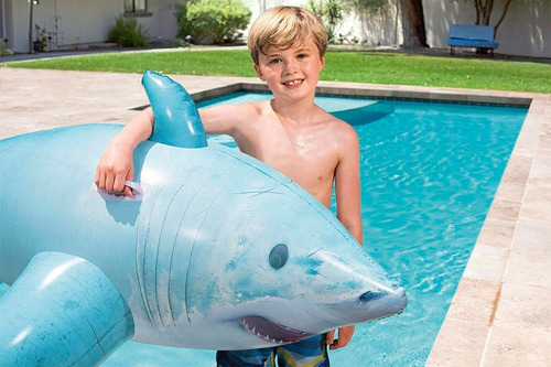 Imagen 3 de 5 de Inflable Bestway 41405 Gran Tiburón Blanco 183x102cm