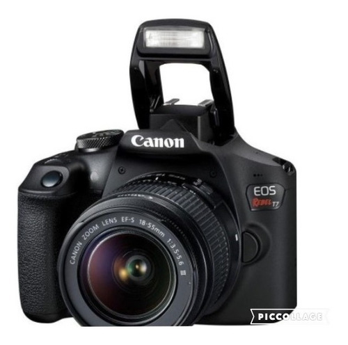 Canon Eos Rebel T7+ C/ Lente 18-55mm+sd 64g+bolsa+tripé +nf