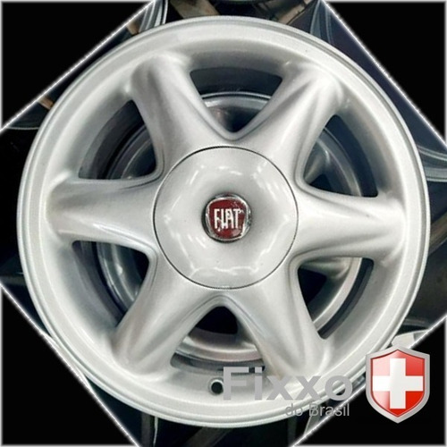 Imagem 2 de 2 de 4 Calotas Tampa Centro Tampa De Roda Fiat Marea Sw Vermelho