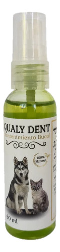 Spray Antiséptico Bucal Para Perros Y Gatos 60ml Qualy Dent