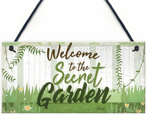 Roonasn - Cartel De Jardín Con Texto En Inglés  Welcome To T