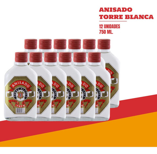 Anisado Torre Blanca Poblete Por 12 Unidades De 250ml.