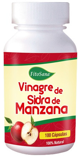 Vinagre De Manzana Desintoxicante & Reduce Peso 100 Capsulas