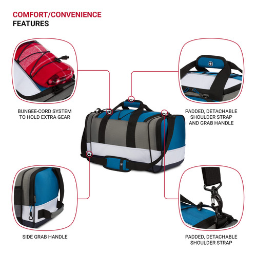Mochila De Viagem Swissgear Apex Cinza/azul/branca 50cm