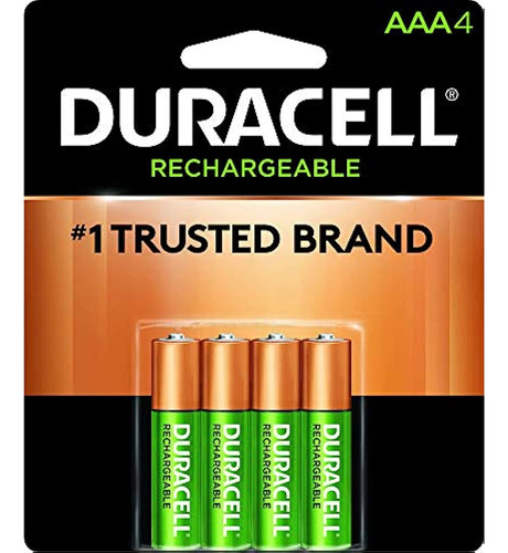 Pilas Aaa Recargables Duracell, Paquete De 4 Unidades, Bater