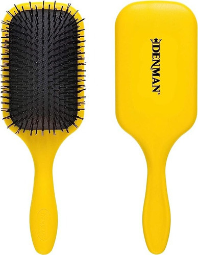 Cepillo De Pelo Denman D90l Tangle Tamer Ultra Color Amarillo