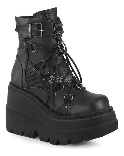 Botas De Media Pantorrilla De Suela Gruesa Para Mujer