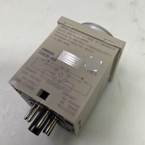 Omron Time Relay 8 Pins 100 To 240v Ac 125v Dc H3cr-a8ac Zzk