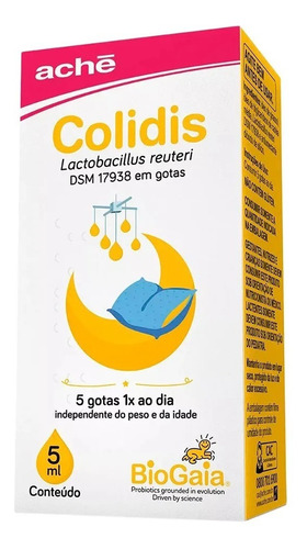 Colidis Gotas 5ml Lactobacillus Reuteri - Cólicas Bebês