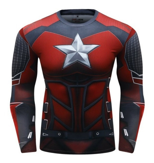 polera compresion superheroes