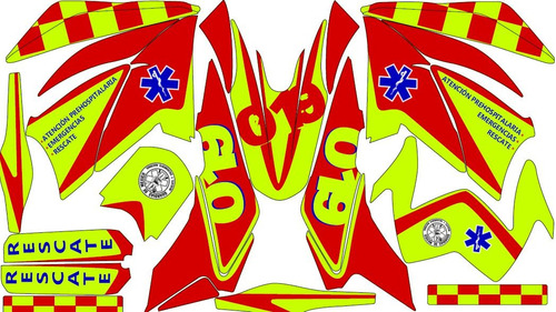 Stickers Para Xr150  Ambulancia