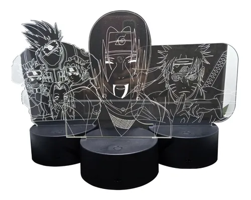 comprar Lamparas 3d Luces Led Diseño De Naruto En Acrílico