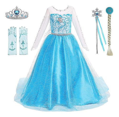 Disfraz Vestido Princesa Para Cumpleaños Halloween Y Cosplay