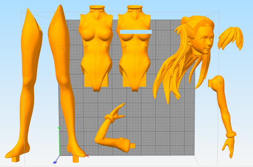 Evangelion Rei Y Asuka Wa Archivos Stl Para Impresión 3d