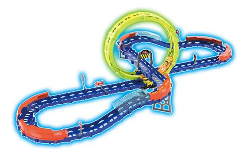 Pista Corrida Infantil Glow Speed Track Looping 47 Pçs Zippy