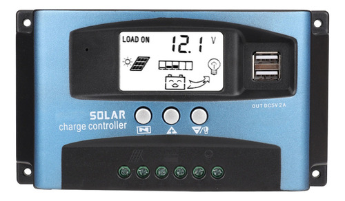 Z Mppt 60a Controlador De Carga Solar Dual Usb Lcd Display