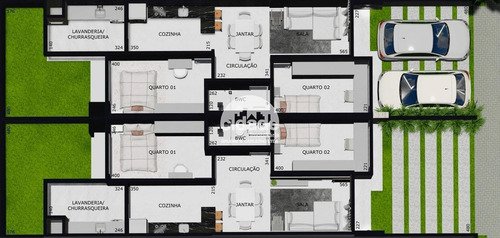 Imagem 8 de 9 de Casa Residencial À Venda, 2 Quartos, 2 Vagas, Brazmadeira - Cascavel/pr - 13424